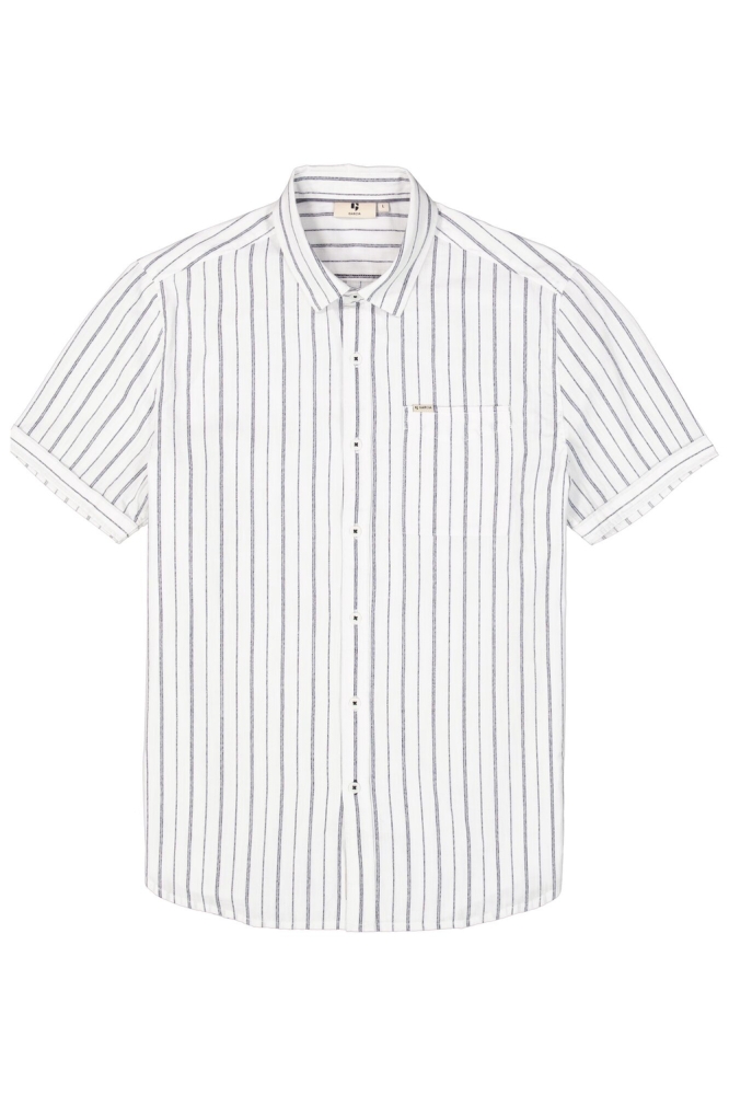 GESTREEPT OVERHEMD D51092 50 WHITE